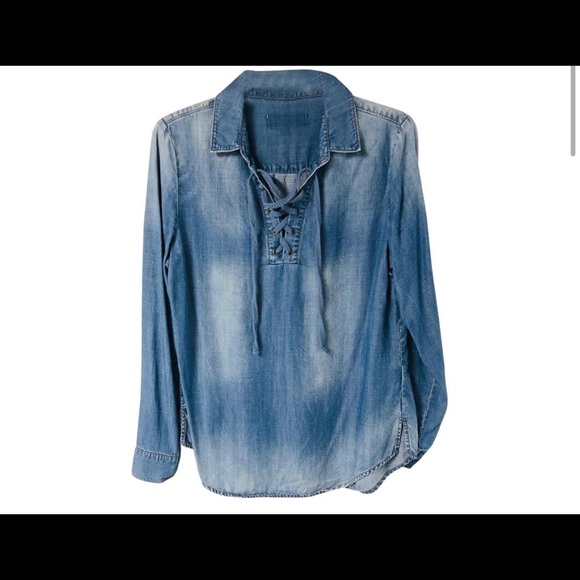 Philosophy Tops - Philosophy Chambray Top Size S